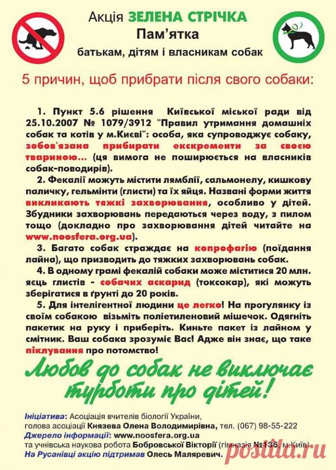 ВЛАСНИКАМ СОБАК