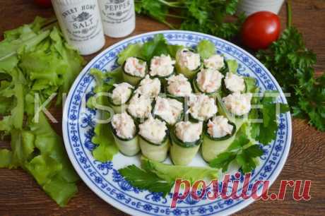 Рулетики из огурцов с сыром. Пошаговый рецепт с фото &amp;bull; Кушать нет