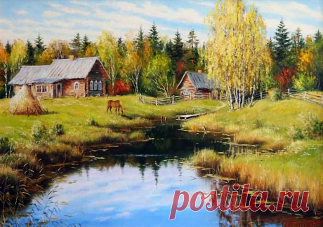 Художник Олег Пятин. Ромашковые просторы