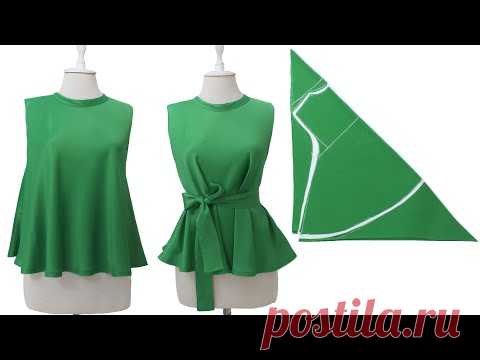 Вырезание и шитье кружка своими руками 💚 Вышивание и раскрой блузки