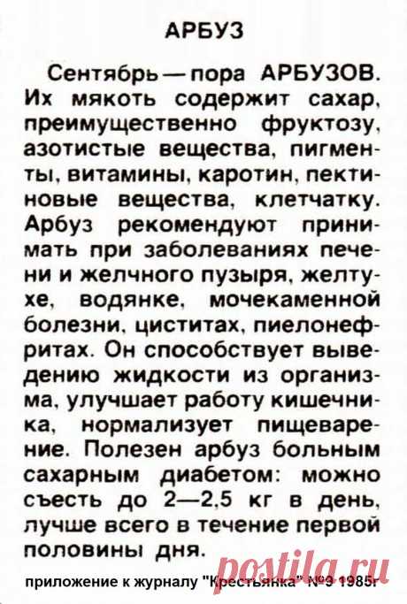 Арбуз - лечебные свойства