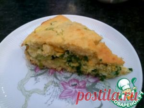 Яично-луковый пирог - кулинарный рецепт