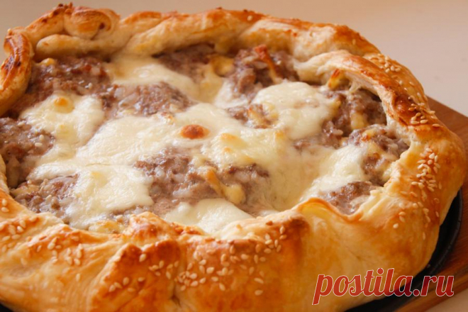 Открытый мясной пирог - пошаговый рецепт
