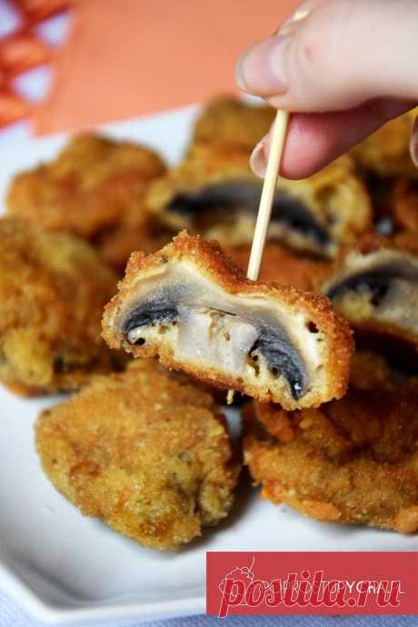 Хрустящие шампиньоны в сырном тесте - Рецепт от Simply Delicious