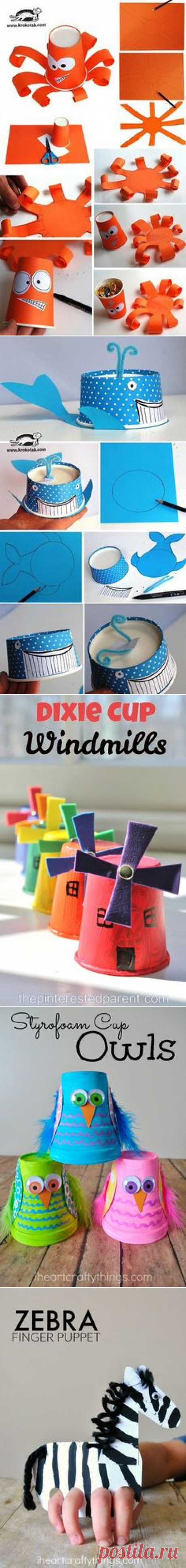 (98) Frog Prince made out of a paper cup - Adorable kids craft! | Art Think 16-17