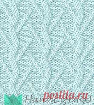 Нежные рельефные узоры спицами / Вязание