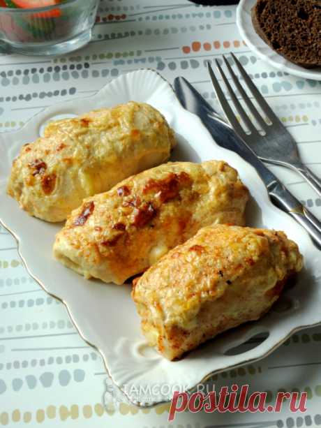 Куриные рулетики с картошкой