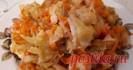 Вкусная тушеная капуста по-деревенски – очень простой и нужный рецепт