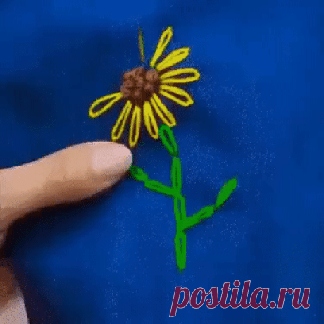 Простая идея вышивки.