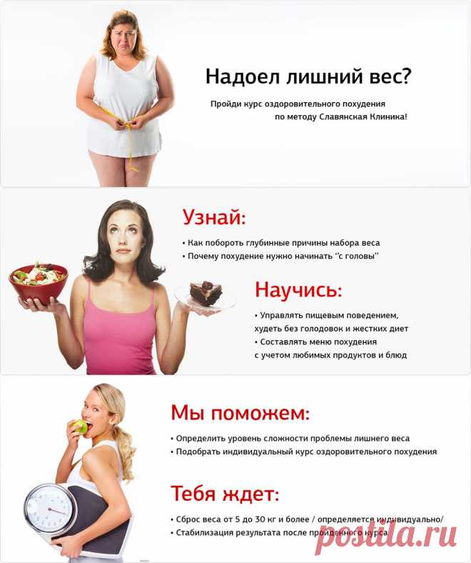Оздоровительное похудение без диет и ограничений по методу Славянская Клиника™