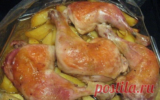 *Вкусная курочка на каждый день - 5 супер-рецептов! * 1) Куриные голени в с...