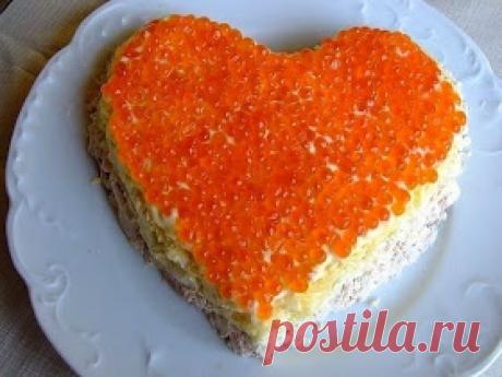 Самые вкусные рецепты: Салат "Сердце ангела"