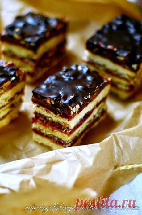 mijn dagelijkse gedachten: Chocolate Cherry and Caramel Bars / Шоколадно-Вишнево-Карамельные Пирожные