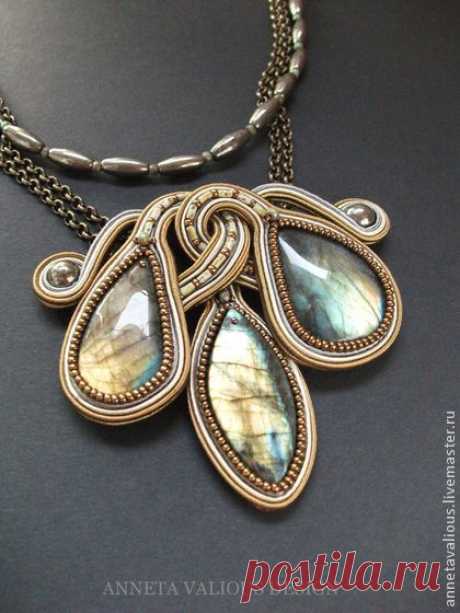 (32) Колье, &quot;Hypnose&quot;. Handmade. | soutache