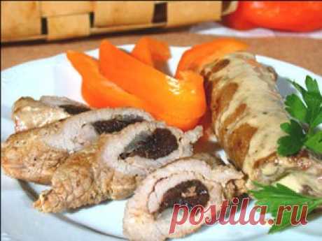 Как приготовить Рулет из свиной пашины: рецепт с фото - мясные блюда