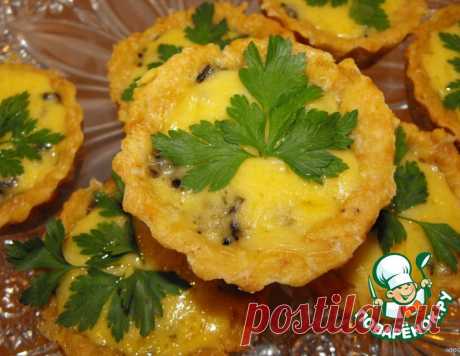 Корзинки с грибами – кулинарный рецепт