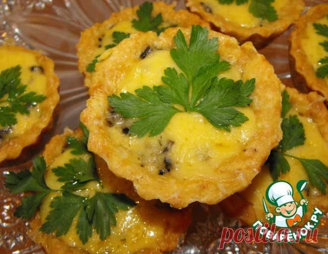 Корзинки с грибами – кулинарный рецепт