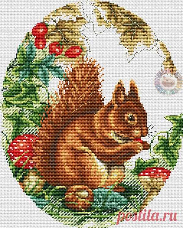 Белочка схема вышивки крестом. Вышивка крестом белка | Все о рукоделии: схемы, мастер классы, идеи на сайте labhousehold.com