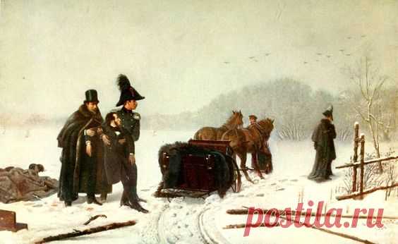 Картина А. Наумова Дуэль Пушкина с Дантесом   Год создания 1884 г.
