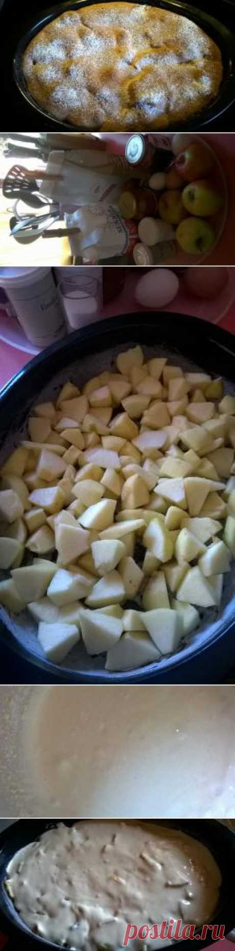 самая простая шарлотка с яблоками и изюмом | 4vkusa.ru