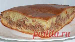 Пирог с мясом «Легче не бывает»
Его приготовление займет всего минут 10, а результат получите превосходный. Пирог с мясом легче не бывает выручит в любой ситуации.