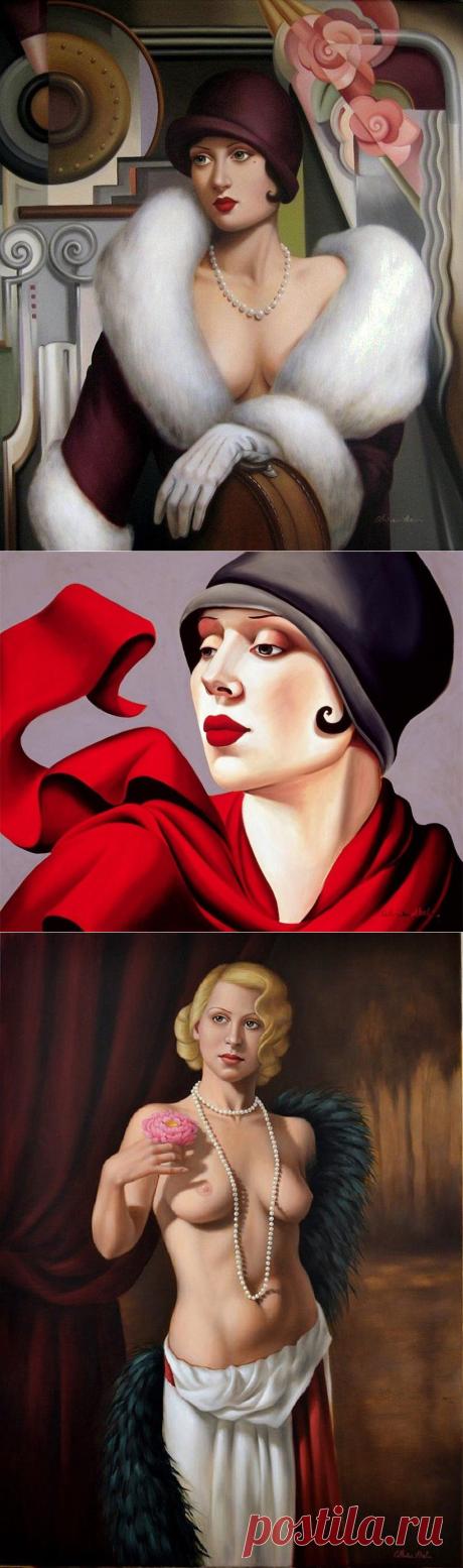 Катерина Абель (Catherine Abel). Картины в стиле Арт-Деко
