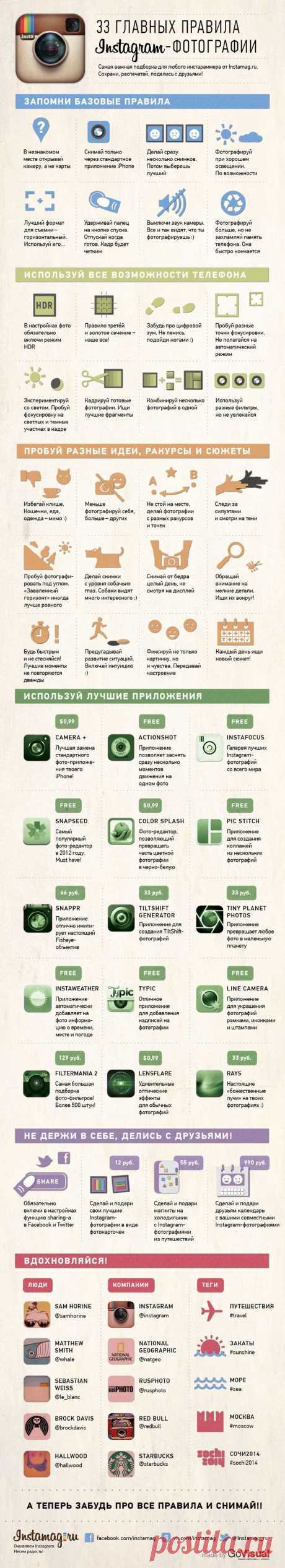 33 правила инста