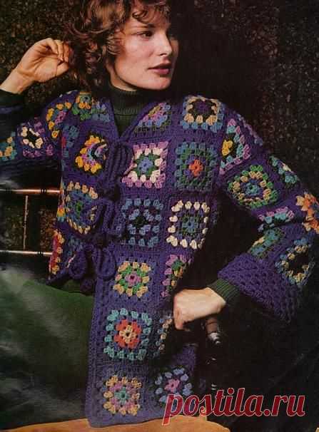 бабушкин квадрат и просто квадраты: модели - идеи (30 Fotos)