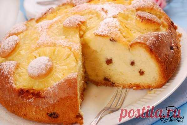 ТВОРОЖНАЯ ЗАПЕКАНКА С ИЗЮМОМ И АНАНАСАМИ