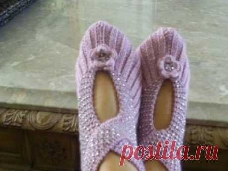 Тапочки вязание для женщин &lt;!--if(Вязание для женщин)--&gt;- Вязание для женщин&lt;!--endif--&gt; - Схемы вязания крючком и спицами - Вязание