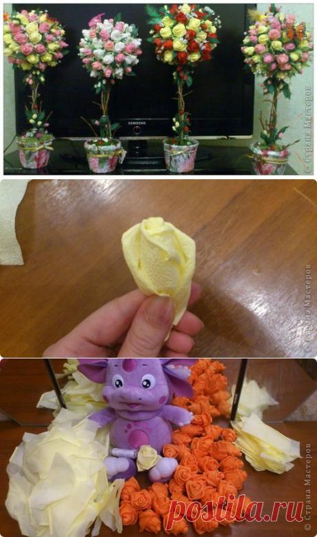 Деревце из роз.