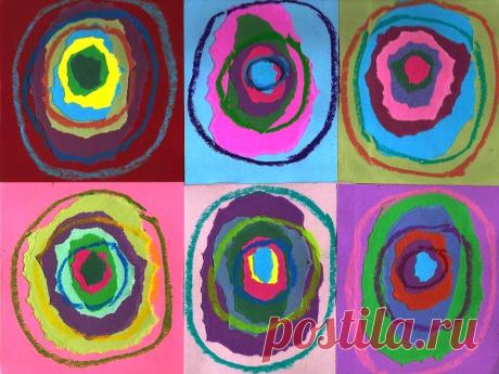 Для детей: Сделайте коллаж, как Кандинский | Pearmama