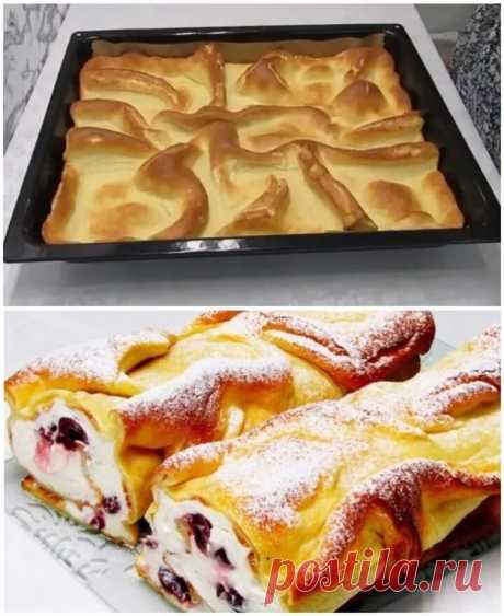 ДЕСЕРТ ЗА 5 МИНУТ С БОЖЕСТВЕННЫМ ВКУСОМ: ПРОСТО ТАЕТ ВО РТУ  

Предлагаю рецепт невероятно простого, но при этом изысканного десерта,. Простота приготовления сочетается с изысканным вкусом, вкуснейшего лакомства 

Тесто:
Яйца - 4 шт.
Сахар 2 ст. л.
Соль щепотка
Мука 180 гр.
■ Молоко 400 мл.
■ Сливочное масло 30 гр.

Крем:
Сливочный творог 350 гр.
Сахарная пудра 100 гр.
Сливки 33% - 200 мл.
Ягоды любые (у меня вишни в собственном соке, или можно взять тертый шоколад

Для те...