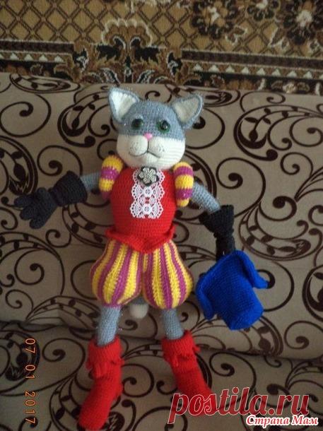 Вязаный кот-аристократ! - Вязание - Страна Мам