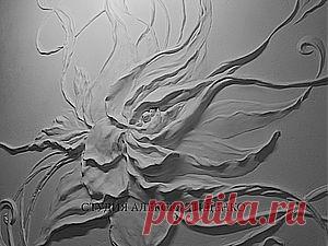 Барельеф "Цветок" - Ярмарка Мастеров - ручная работа, handmade