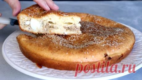 Самый ВКУСНЫЙ и БЫСТРЫЙ Рыбный пирог из консервы с Яйцом - Рецепт рыбного Пирога