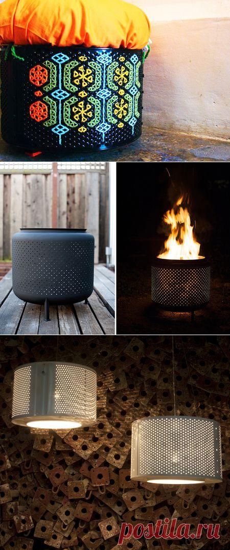 Девочки, от идеи у меня голова пошла кругом! 4 варианта использования барабана от старой стиральной машины / Интересные идеи декора / PassionForum - мастер-классы по рукоделию