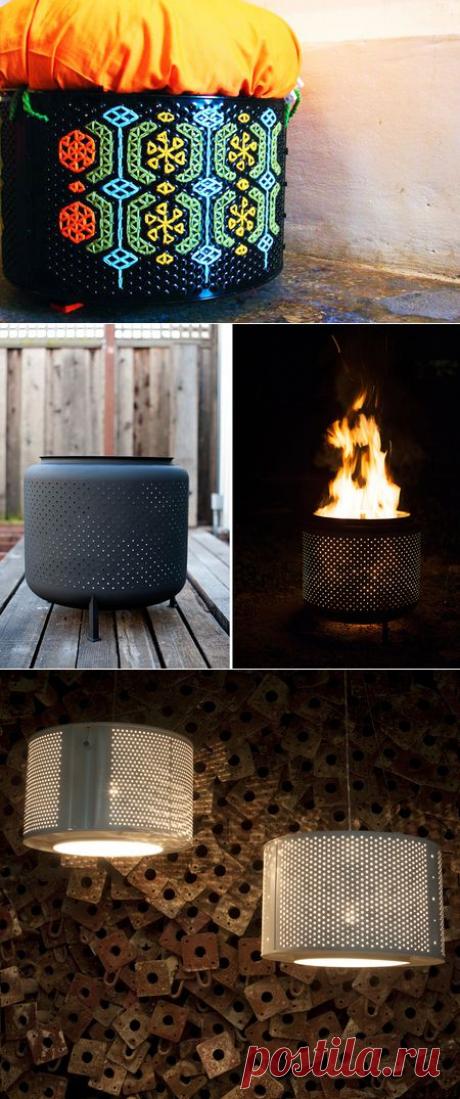 Девочки, от идеи у меня голова пошла кругом! 4 варианта использования барабана от старой стиральной машины / Интересные идеи декора / PassionForum - мастер-классы по рукоделию