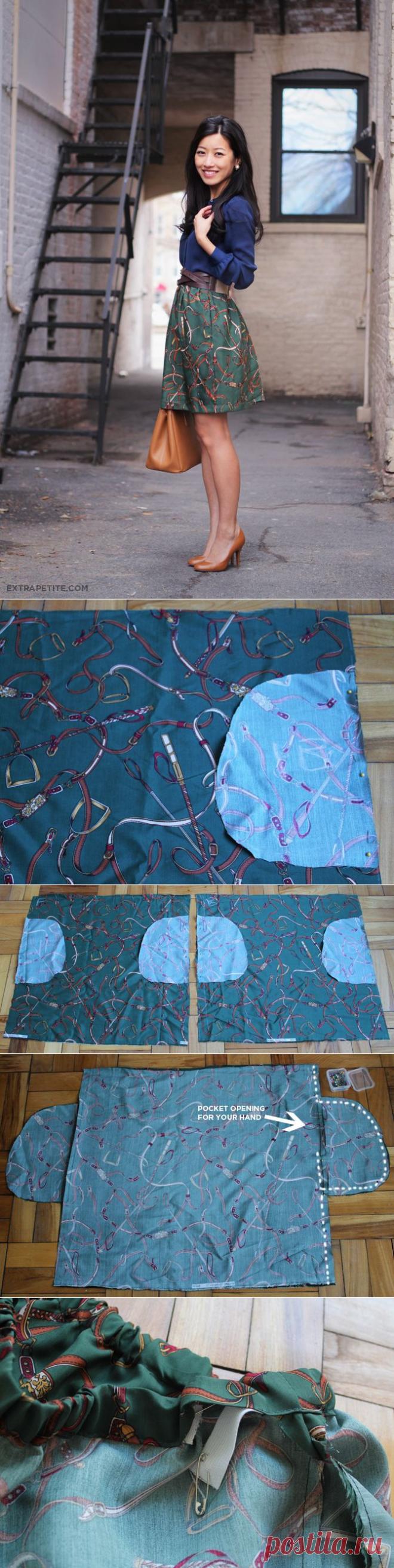 Юбка с карманами (DIY) / Простые выкройки / ВТОРАЯ УЛИЦА
