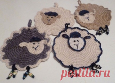 Изумительный handmade: Прихватки «Барашки» | Изюминки