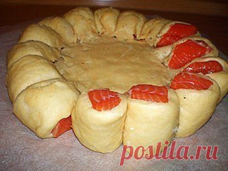 Вкусный и красивый рыбный пирог..