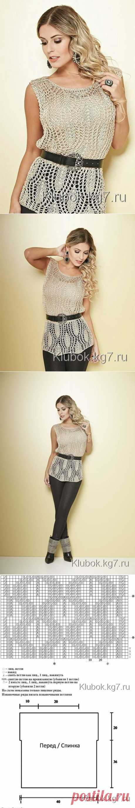 Удлиненный топ | Клубок