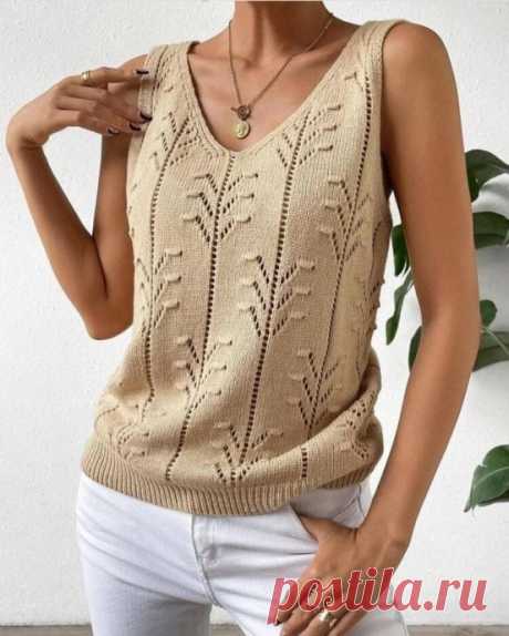 ​Топ с очень красивым узором