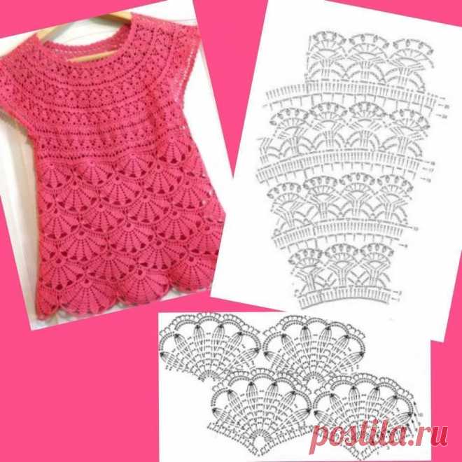 Нежное детское платье крючком Конкурс