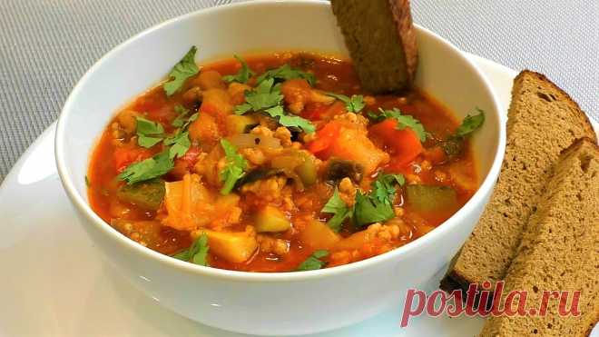 Обалденно Вкусный РАТАТУЙ может получиться только на сковороде. Тушёные овощи с мясом по-французски.