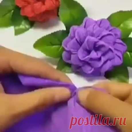 Цветы из гофрированной бумаги 💐

Своими руками | #свои?