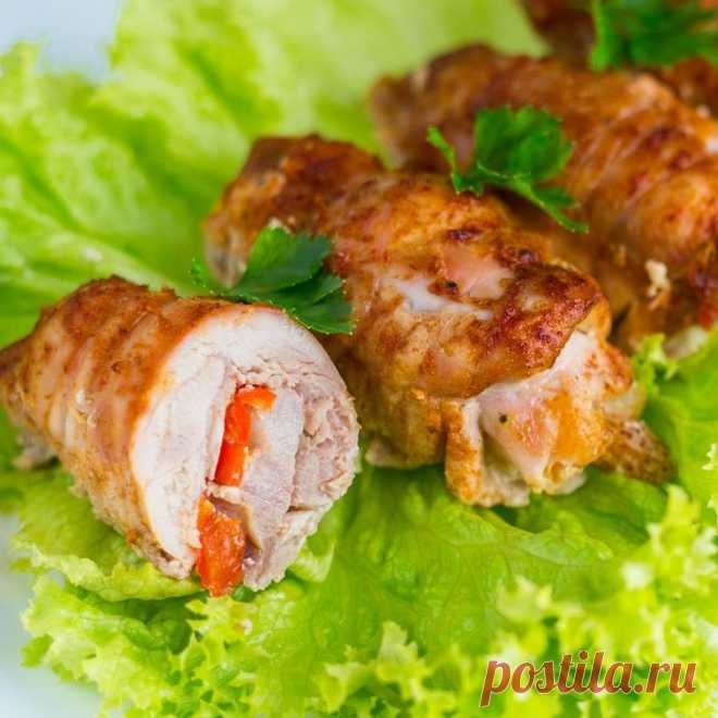 Куриные рулетики в духовке. Нежнее рецепта из курицы вы не найдете - Простые рецепты Овкусе.ру