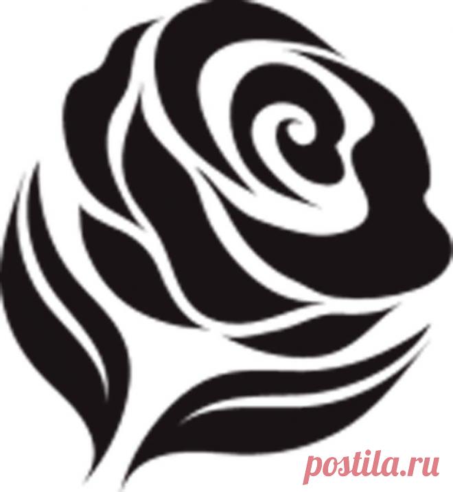 Трафареты розы своими руками