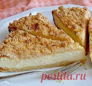 Необычный рецепт очень вкусного творожного пирога