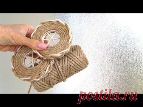 КРАСОТА из ДЖУТА своими руками / Jute craft idea - YouTube